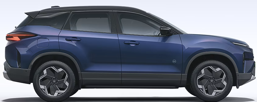 Tata Harrier EV side view – electric SUV by Tata Motors